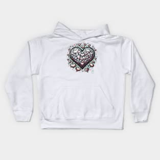 Heart for you - Valentine's Day - Heart shape - Red hearts Kids Hoodie